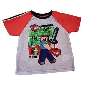 Minecraft Boys 6 Pajama Lounge Tee Top,,NWOT